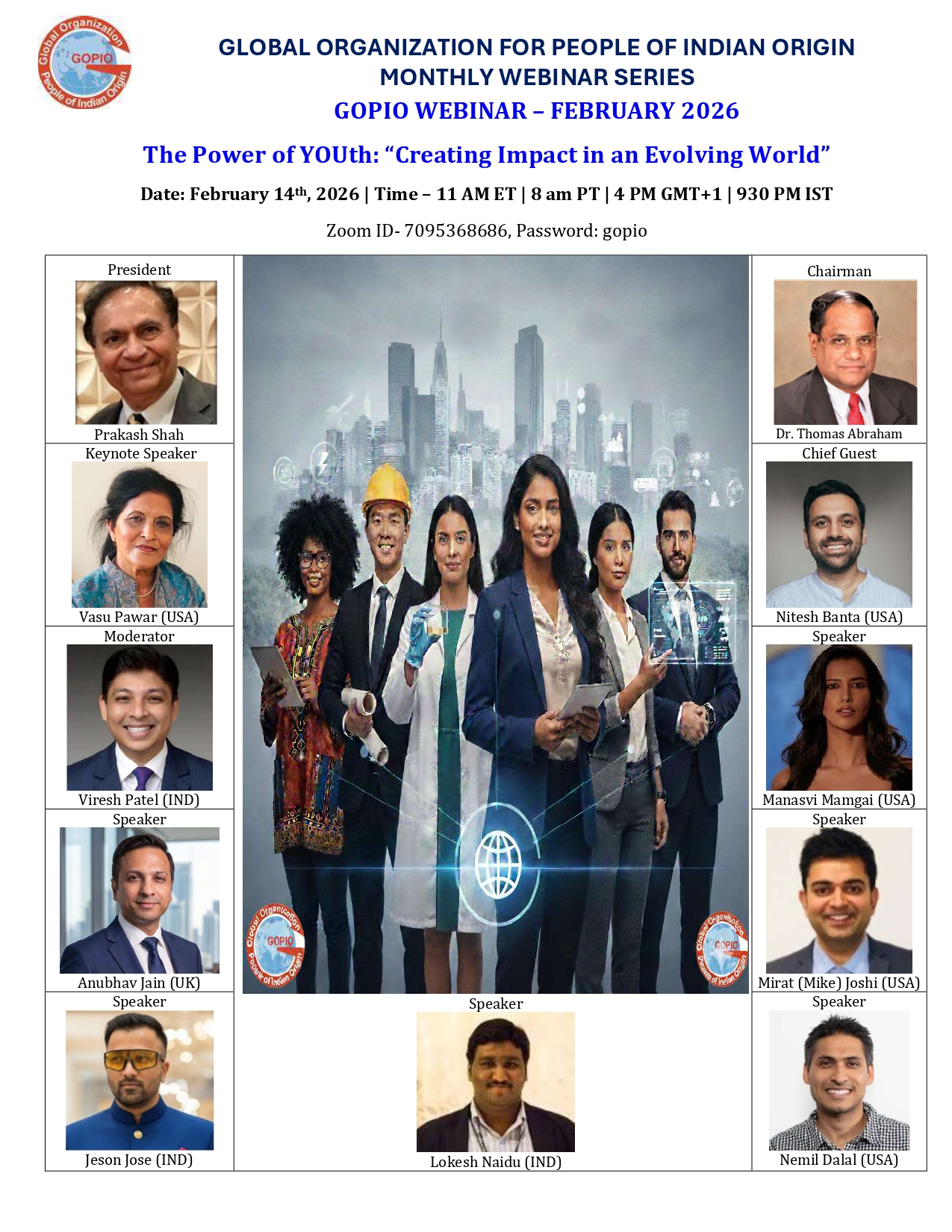 GOPIO Youth Webinar 2026